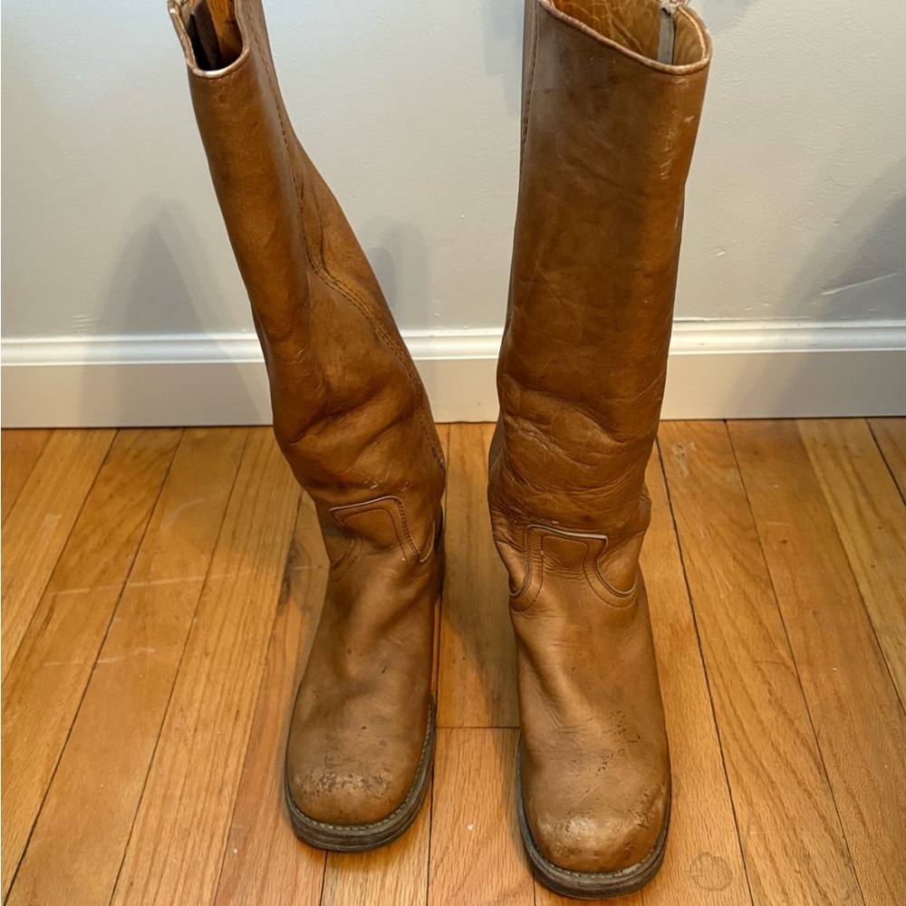Vintage Frye Campus Boots Used Condition Size 7B 7014383 Single Black Label